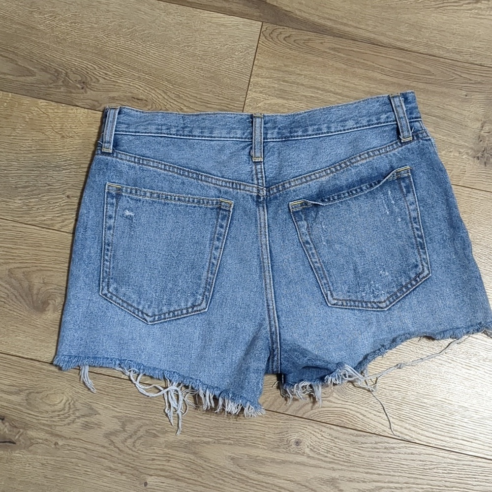 We The Free People Cut Off Jean Denim Shorts 28 - Picture 2 of 8